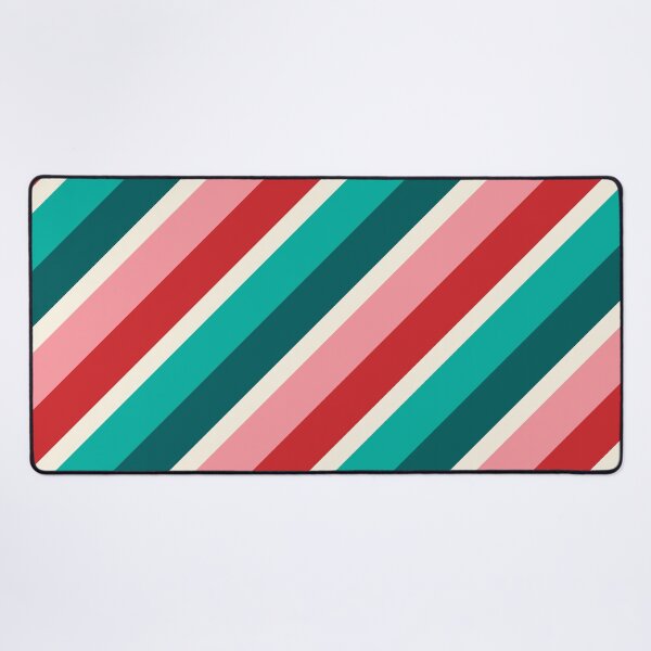 Item preview, Retro Diagonal Christmas Candy Stripe designed and sold by YesterdayColl.