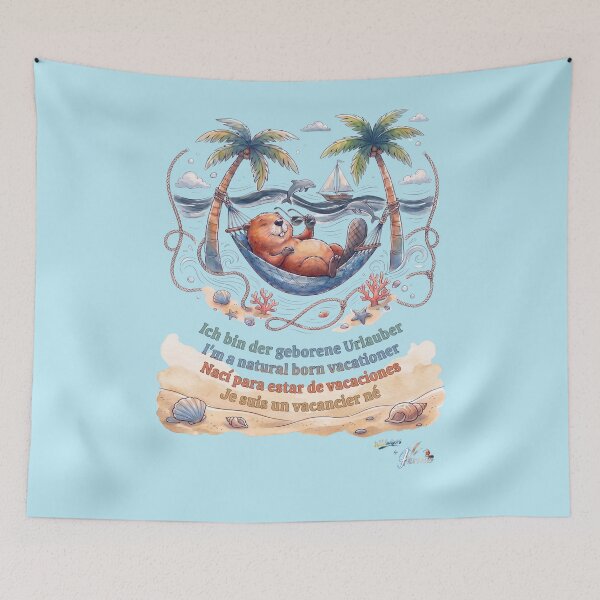 Item preview, WILDWISERS by HERMIE: Beaver - I'm a natural born vacationer designed and sold by HERMIE-design.