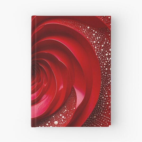 Item preview, Ruby Red and Ivory Porcelain Waves designed and sold by Vicky Brago-Mitchell®.