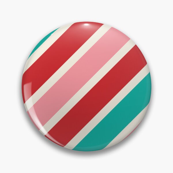 Item preview, Diagonal Candy Stripes in Red Pink Mint and Cream designed and sold by YesterdayColl.