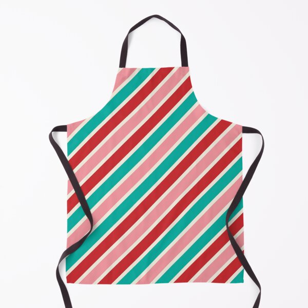 Item preview, Diagonal Candy Stripes in Red Pink Mint and Cream designed and sold by YesterdayColl.