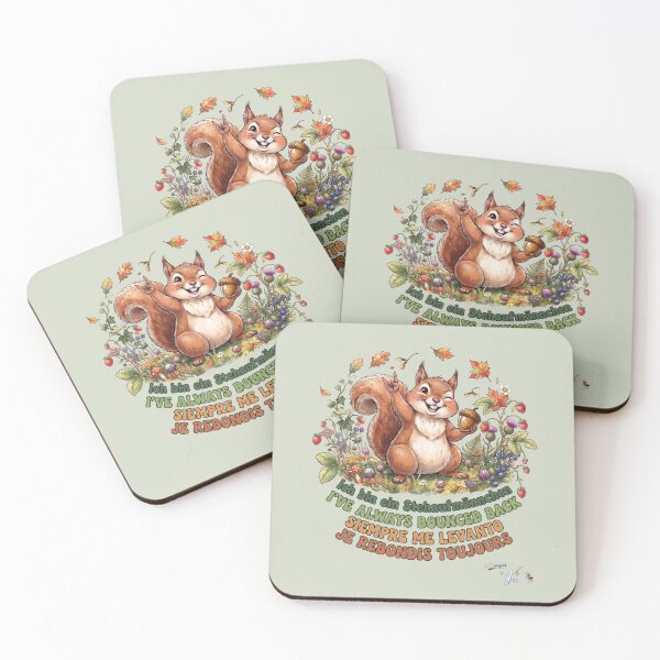 Item preview, WILDWISERS by HERMIE: Squirrel - I've always bounced back designed and sold by HERMIE-design.