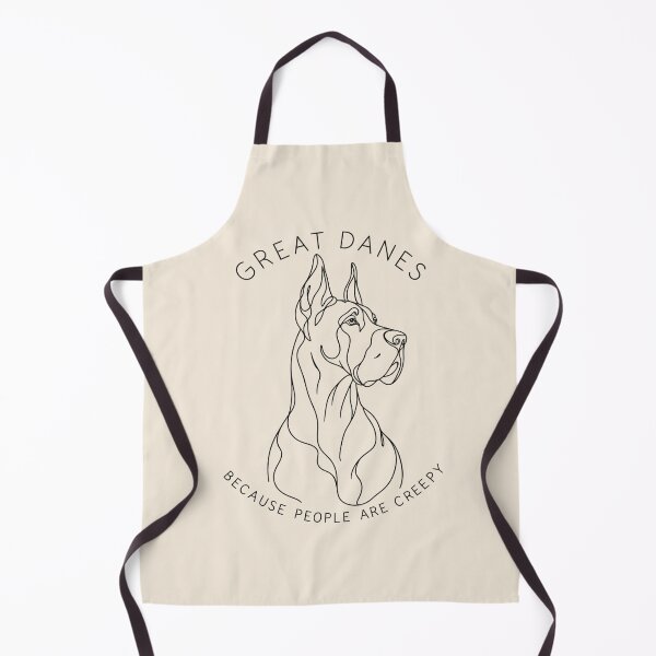 Item preview, Great Danes Because People Are Creepy Minimalist Portrait Art designed and sold by AmiGraph.