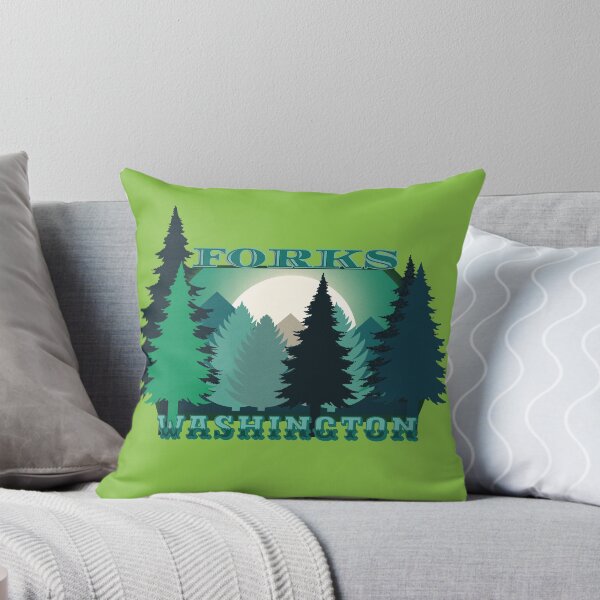 Artikelvorschau, Forks Washington Logo Grün entworfen und verkauft von WhimsySweet.