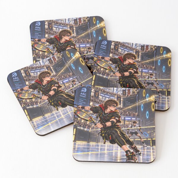 Item preview, Danix Cyberpunk Tennis Match Poster Design designed and sold by Kenzie & Co.
