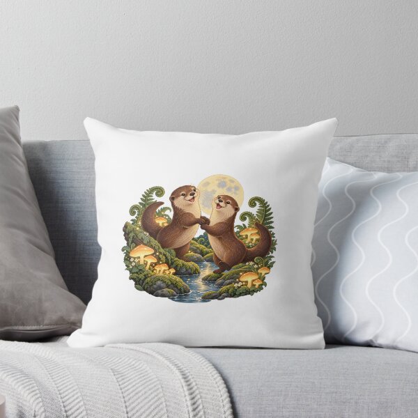 Item preview, Otter Pair's Moonlit Riverside Cuddle designed and sold by WunkusWorld.