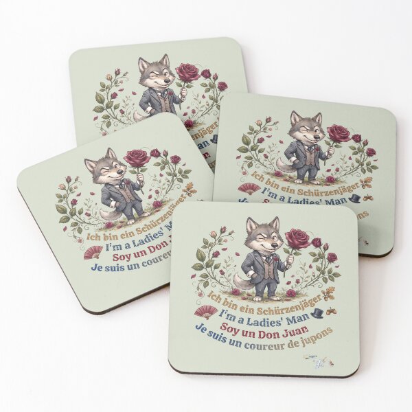Item preview, WILDWISERS by HERMIE: Wolf - I'm a ladies' man designed and sold by HERMIE-design.