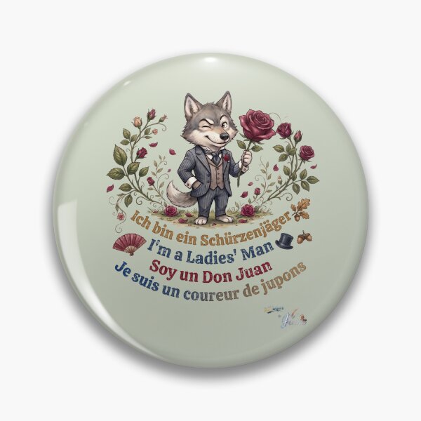 Item preview, WILDWISERS by HERMIE: Wolf - I'm a ladies' man designed and sold by HERMIE-design.