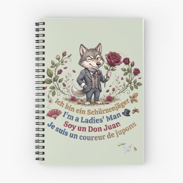 Item preview, WILDWISERS by HERMIE: Wolf - I'm a ladies' man designed and sold by HERMIE-design.