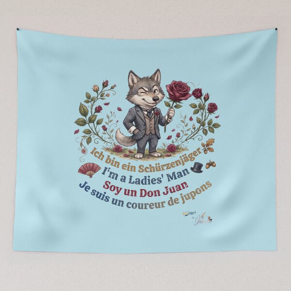 Item preview, WILDWISERS by HERMIE: Wolf - I'm a ladies' man designed and sold by HERMIE-design.