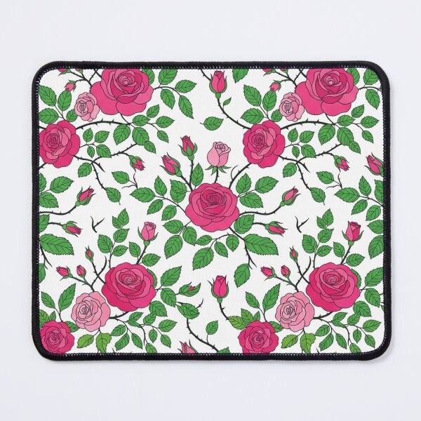 Item preview, Beautiful Red Roses Pattern With Green Leaves designed and sold by Owcomm.