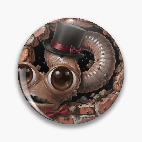 Item preview, Dapper Gentleman Worm Breaking Through Brick Wall designed and sold by Lespribos .