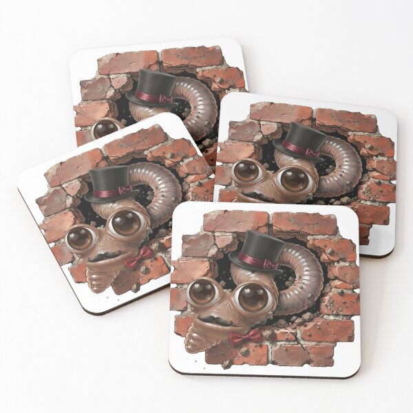 Item preview, Dapper Gentleman Worm Breaking Through Brick Wall designed and sold by Lespribos .