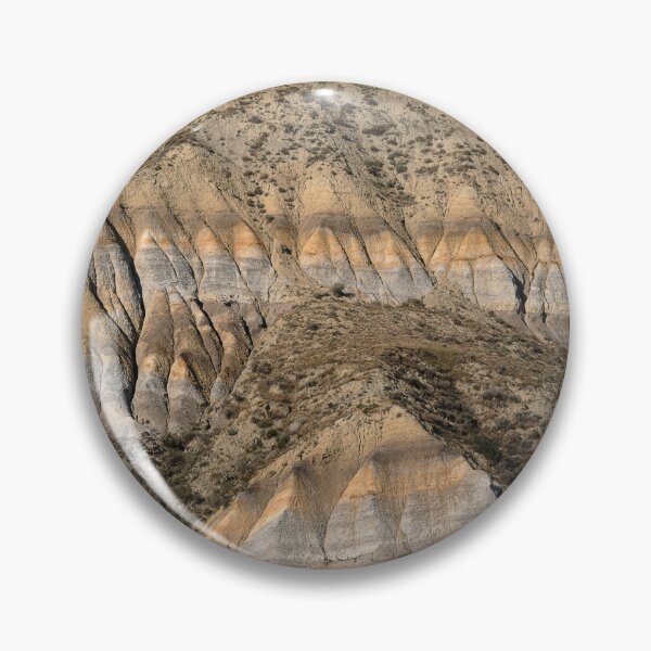 Item preview, Lone Butte in North Dakota showing bentonitic clay layers designed and sold by lisavonbiela.