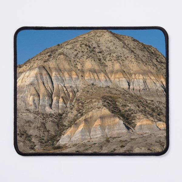 Item preview, Lone Butte in North Dakota showing bentonitic clay layers designed and sold by lisavonbiela.