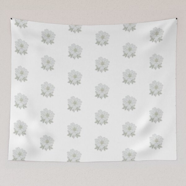Item preview, White Anemone Sticker | Windflower Die Cut Sticker | Fine Line Botanical Decal | Aesthetic Minimalist Flower Sticker designed and sold by FineLineBotanical .