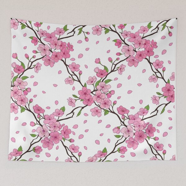 Item preview, Beautiful Pink Cherry Blossom Pattern designed and sold by Owcomm.