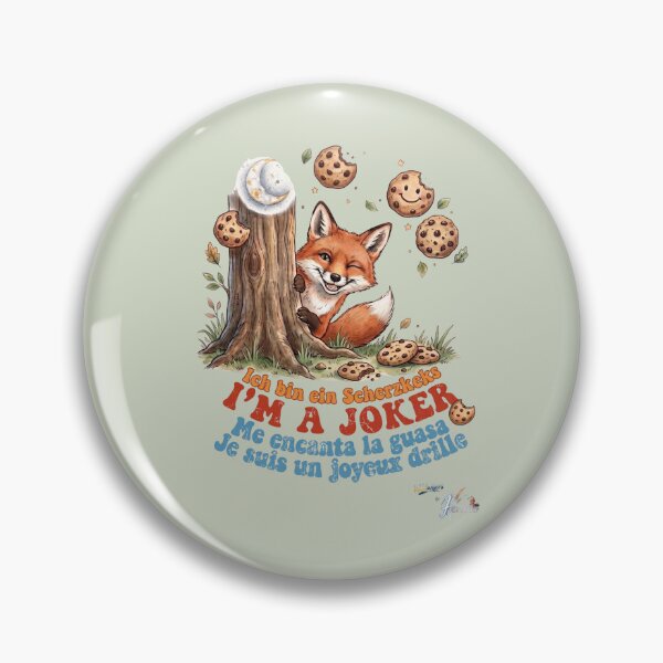 Item preview, WILDWISERS by HERMIE: Fox - I'm a joker designed and sold by HERMIE-design.
