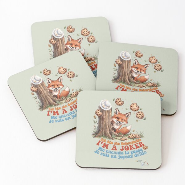 Item preview, WILDWISERS by HERMIE: Fox - I'm a joker designed and sold by HERMIE-design.