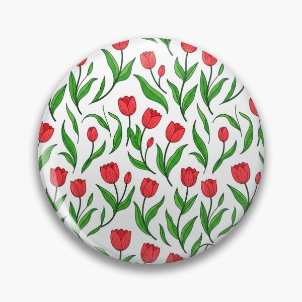 Item preview, Red Tulip Flowers Spring Garden Pattern designed and sold by Owcomm.