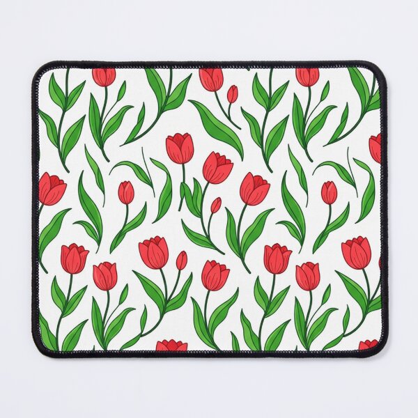 Item preview, Red Tulip Flowers Spring Garden Pattern designed and sold by Owcomm.