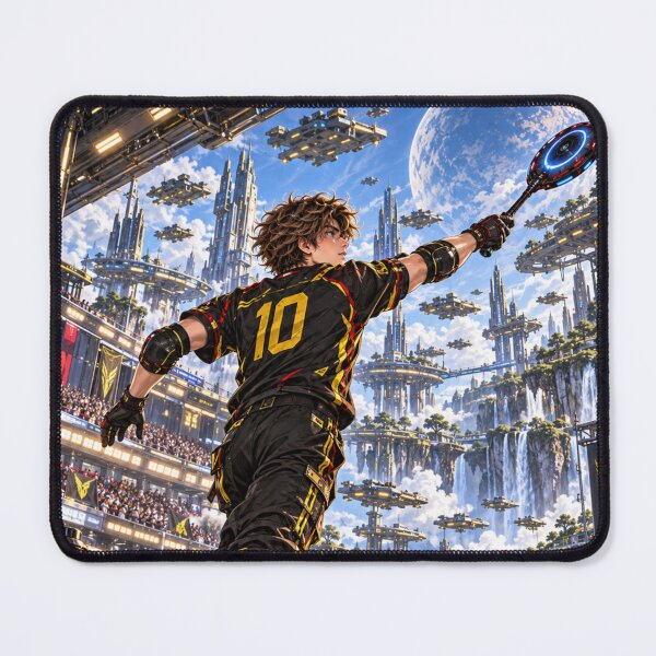 Item preview, Danix Cyberpunk Lacrosse Poster Design designed and sold by Kenzie & Co.