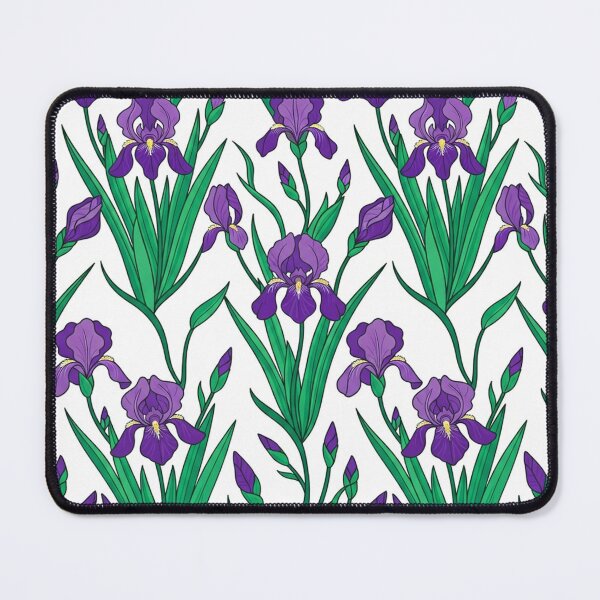 Item preview, Purple Iris Flower Floral Botanical Pattern designed and sold by Owcomm.