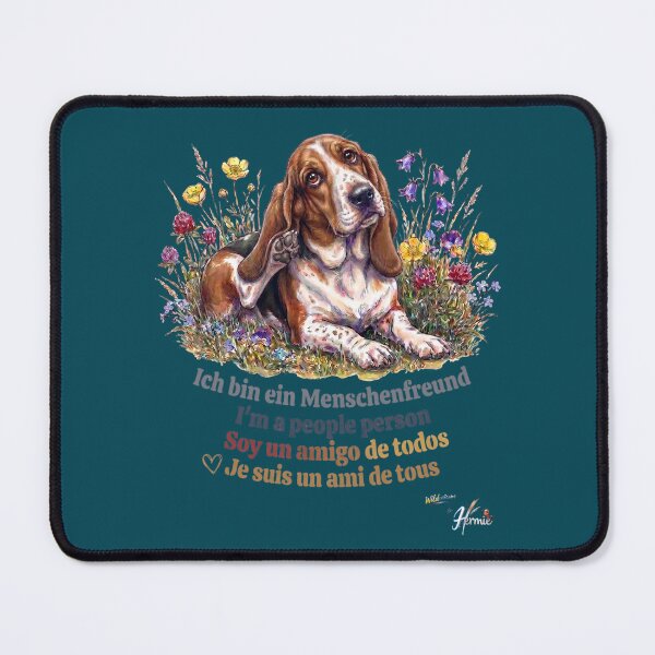 Item preview, WILDWISERS by HERMIE: Dog / Basset Hound - I'm a people person designed and sold by HERMIE-design.