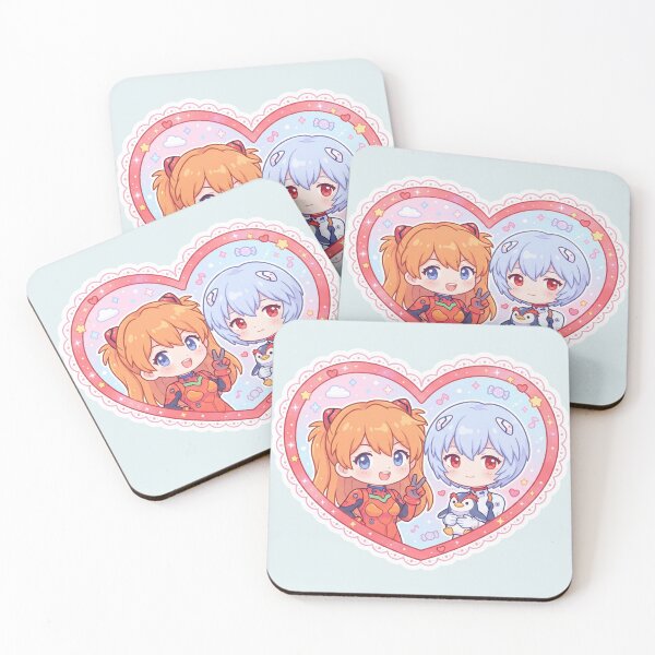 Item preview, Asuka and Rei in cute heart designed and sold by Magimel.