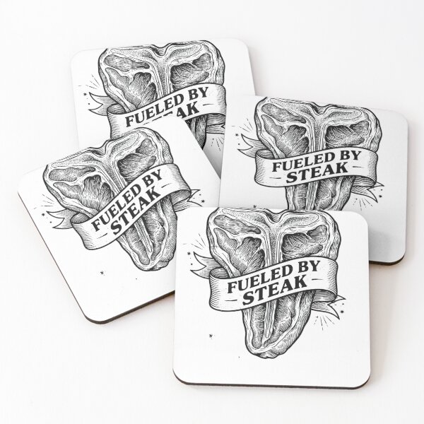 Item preview, Cool Fueled By Steak Funny Carnivore T-Bone Meat Graphic designed and sold by VISIONSTURME.