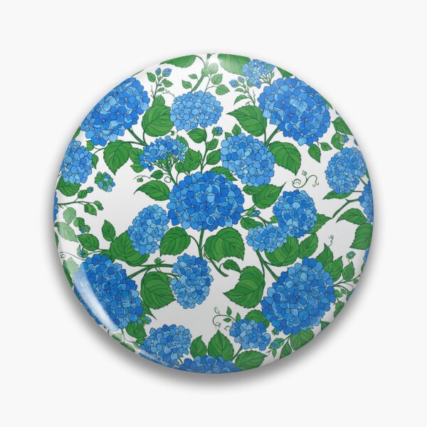 Item preview, Beautiful Blue Hydrangea Floral Pattern Illustration    designed and sold by Owcomm.