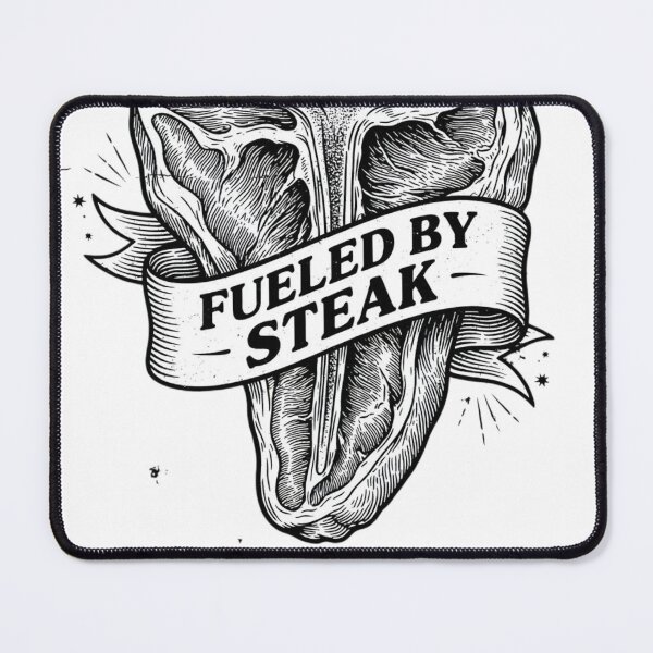 Item preview, Cool Fueled By Steak Funny Carnivore T-Bone Meat Graphic designed and sold by VISIONSTURME.