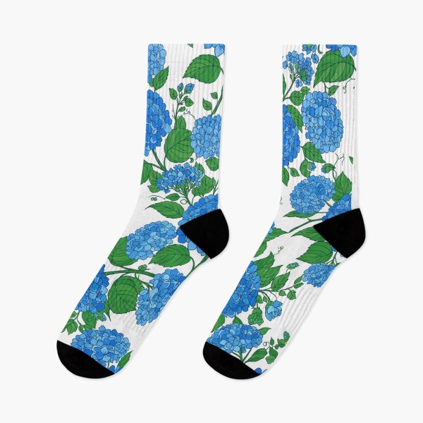 Item preview, Beautiful Blue Hydrangea Floral Pattern Illustration    designed and sold by Owcomm.