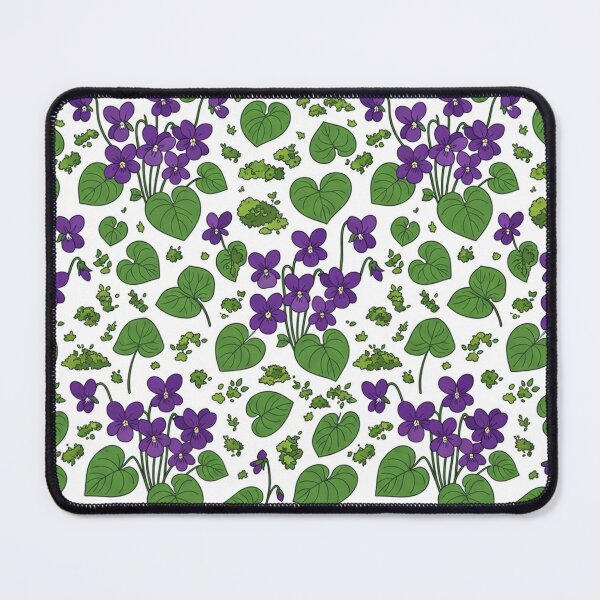 Item preview, Charming Purple Violet Flowers Botanical Pattern designed and sold by Owcomm.