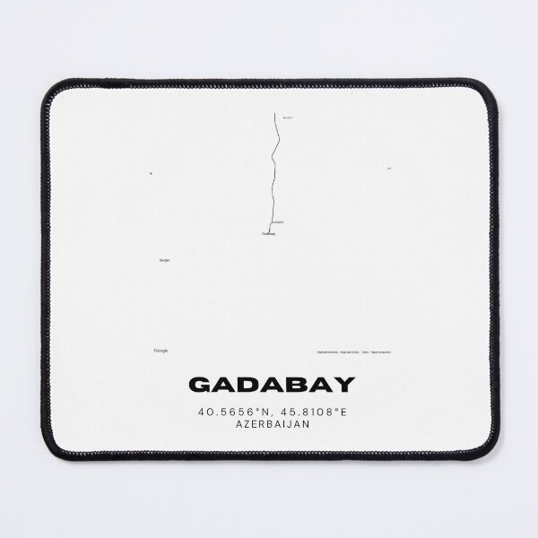 Item preview, Gadabay Azerbaijan Map Coordinates – Minimalist Location Design designed and sold by RM-Journey.