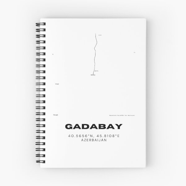 Item preview, Gadabay Azerbaijan Map Coordinates – Minimalist Location Design designed and sold by RM-Journey.