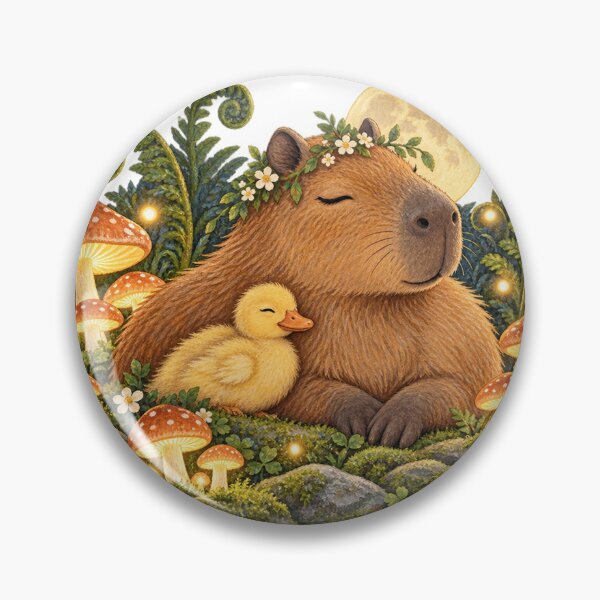 Artikelvorschau, Fox and Duckling Share Moonlit Cuddle entworfen und verkauft von WunkusWorld.