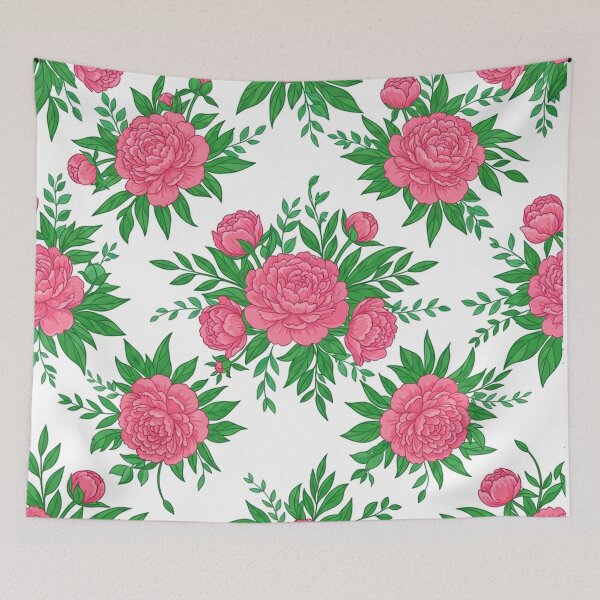 Item preview, Beautiful Pink Peony Floral Seamless Pattern designed and sold by Owcomm.