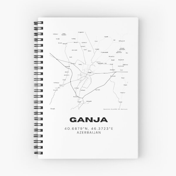 Item preview, Ganja Azerbaijan Map Coordinates – Minimalist Location Design designed and sold by RM-Journey.