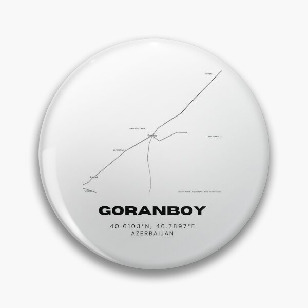 Item preview, Goranboy Azerbaijan Map Coordinates – Minimalist Location Design designed and sold by RM-Journey.