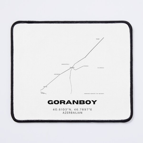 Item preview, Goranboy Azerbaijan Map Coordinates – Minimalist Location Design designed and sold by RM-Journey.
