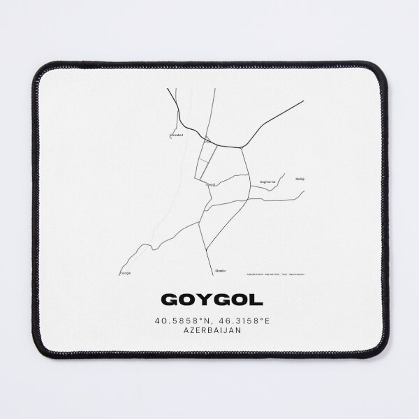Item preview, Goygol Azerbaijan Map Coordinates – Minimalist Location Design designed and sold by RM-Journey.