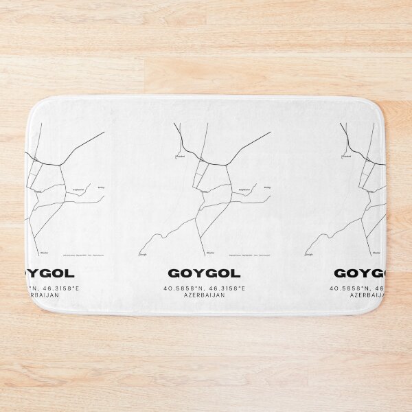 Item preview, Goygol Azerbaijan Map Coordinates – Minimalist Location Design designed and sold by RM-Journey.