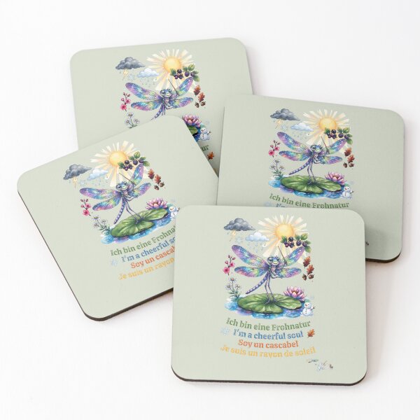 Item preview, WILDWISERS by HERMIE: Dragonfly - I'm a cheerful soul designed and sold by HERMIE-design.