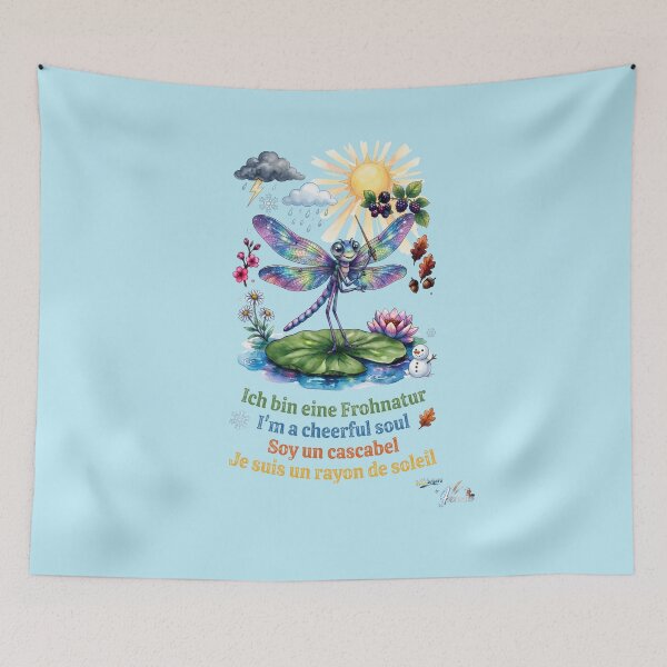 Item preview, WILDWISERS by HERMIE: Dragonfly - I'm a cheerful soul designed and sold by HERMIE-design.