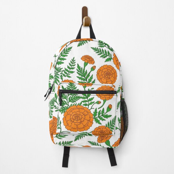 Item preview, Orange Marigold Flower Pattern Botanical Illustration    designed and sold by Owcomm.
