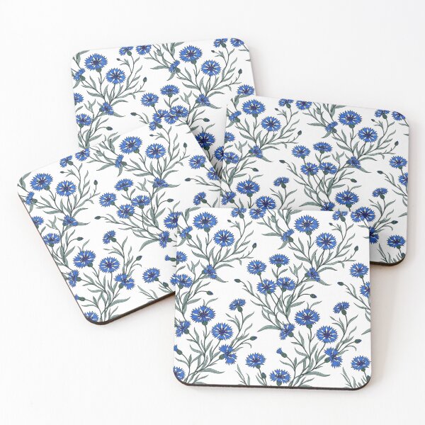 Item preview, Blue Cornflower Floral Botanical Pattern designed and sold by Owcomm.