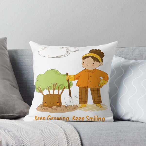 Item preview, Funny Keep Growing Keep Smiling Gardening Cute Tree Graphic designed and sold by VISIONSTURME.