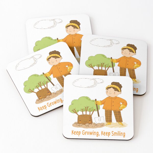 Item preview, Funny Keep Growing Keep Smiling Gardening Cute Tree Graphic designed and sold by VISIONSTURME.