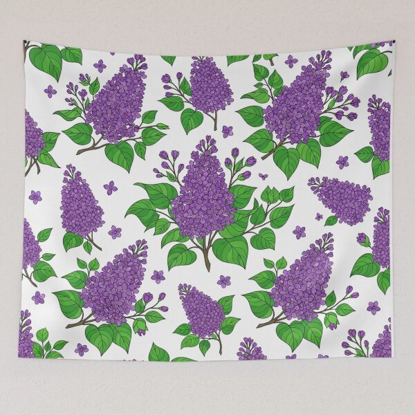 Item preview, Beautiful Purple Lilac Flowers Floral Pattern designed and sold by Owcomm.